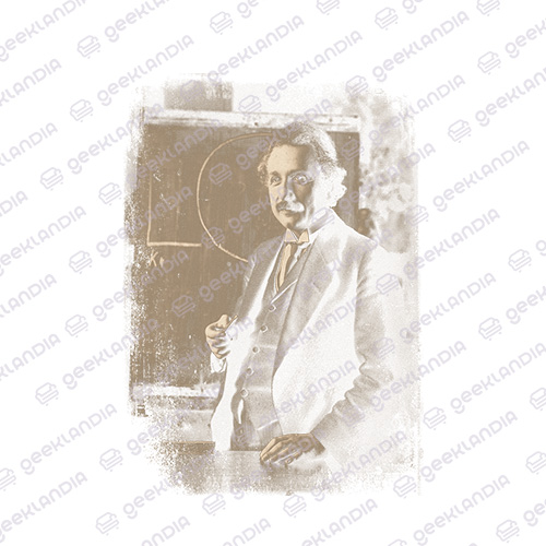 Estampa DTF Têxtil Albert Einstein Sepia