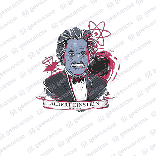Estampa DTF Têxtil Albert Einstein