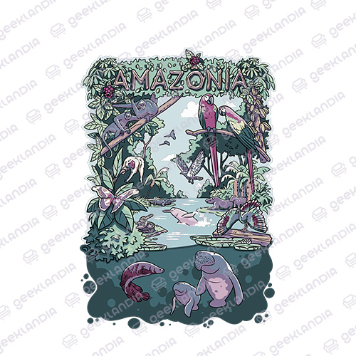 Estampa DTF Têxtil Cenario Amazonia