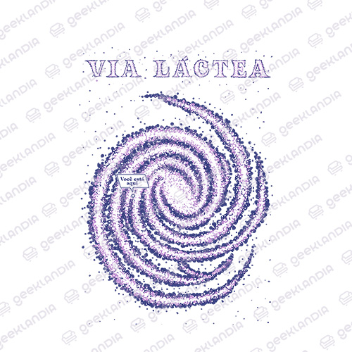 Estampa DTF Têxtil Endereco Galactico
