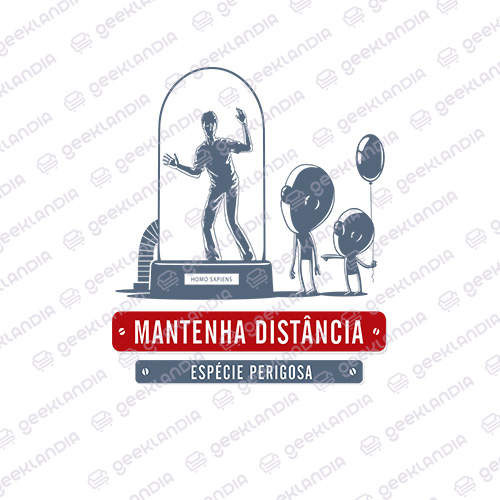 Estampa DTF Têxtil Especie Perigosa