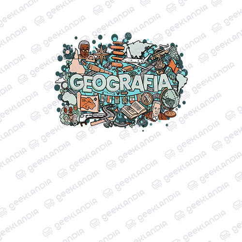 Estampa DTF Têxtil Geografia