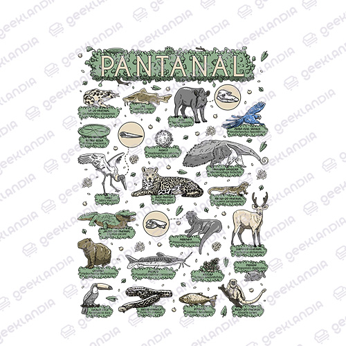 Estampa DTF Têxtil Pantanal