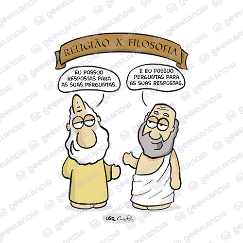 Estampa DTF Têxtil Religiao Vs Filosofia