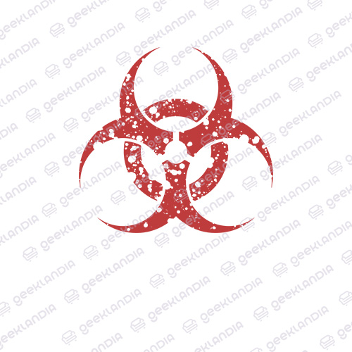 Estampa DTF Têxtil Risco Biologico