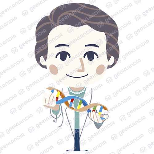 Estampa DTF Têxtil Rosalind Franklin Fofa