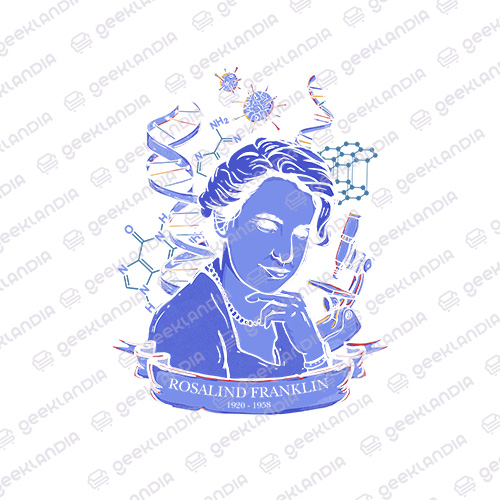 Estampa DTF Têxtil Rosalind Franklin