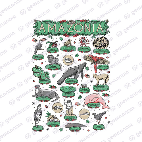 Estampa DTF UV Amazonia