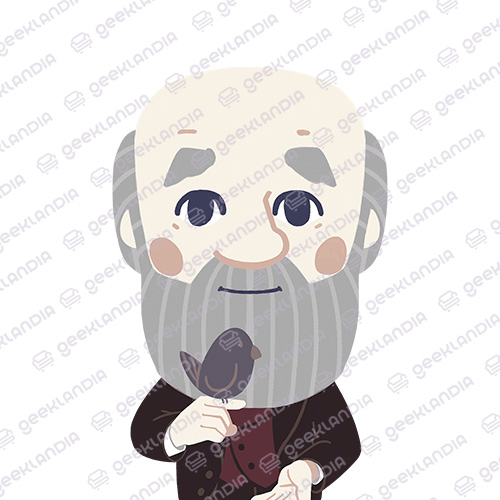 Estampa DTF UV Charles Darwin Fofo