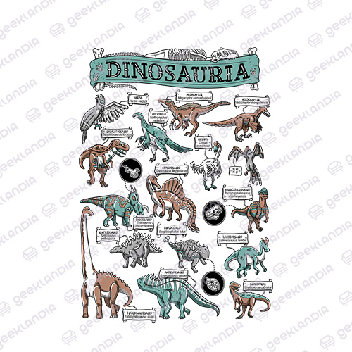 Estampa DTF UV Dinosauria