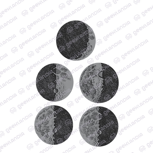 Estampa DTF UV Fases da Lua