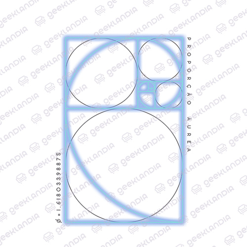 Estampa DTF UV Proporcao Aurea