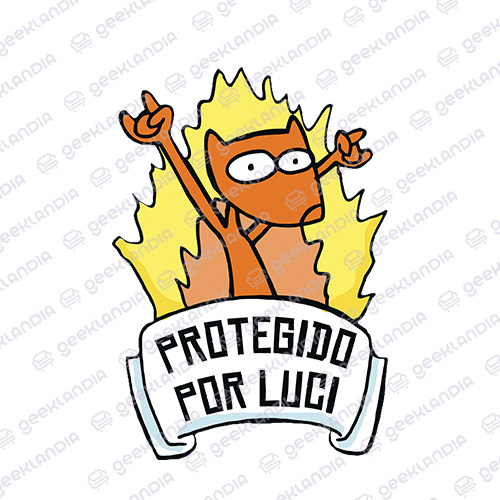 Estampa DTF UV Protegido por Luci