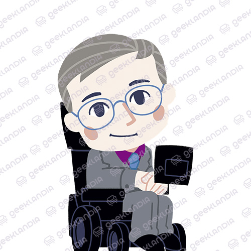 Estampa DTF UV Stephen Hawking Fofo
