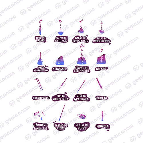Estampa DTF UV Vidrarias