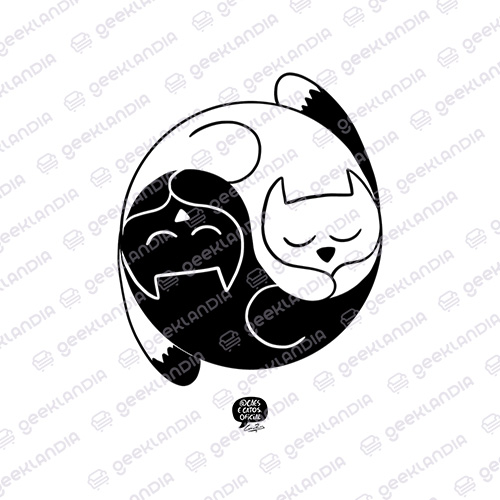 Estampa DTF UV Yin Yang